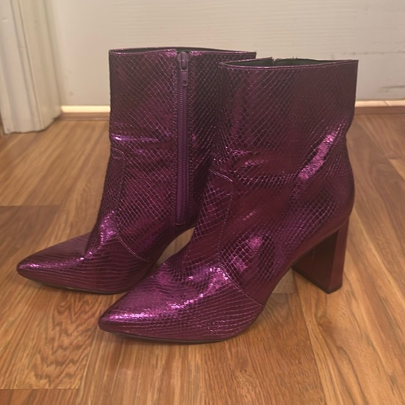 INC International Concepts Shoes - Purple INC Anila booties size 8.5